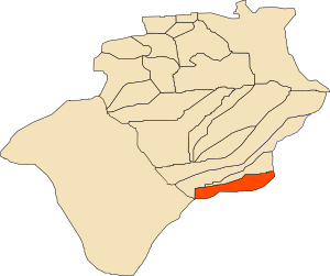 Location of Ksabi commune within Béchar Province