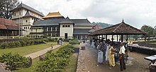 The Temple of the Tooth in Kandy, Sri Lanka, is an example of traditional Sri Lankan architecture Dalada Maligawa Sri Lanka C.jpg