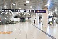 6号线东侧站厅（2021年9月摄）