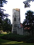 Stadsmuren med tornet Storchenturm