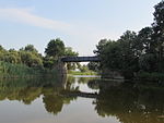 ehemalige Eisenbahnbrücke der Westhavelländischen Kreisbahn, heute Fußgängerbrücke