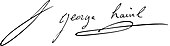 signature de George Hainl