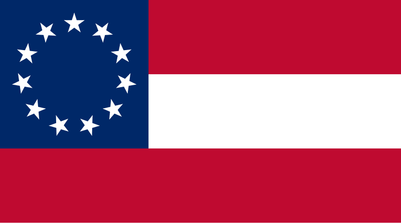 Archivo:Flag of the Confederate States (July – November 1861).svg