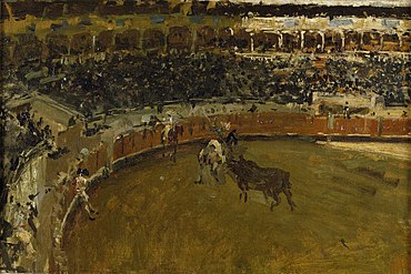 斗牛场（La corrida de toros），1870年，印象派风格，收藏于普拉多博物馆
