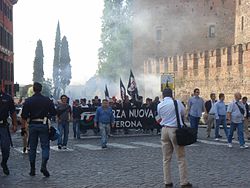 Forza Nuova demonstration in Verona. Forzanuova.jpg