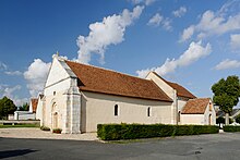 L'église Sainte-Lizaigne de Sainte-Lizaigne, en 2011.