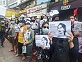 Image 5Protesters in Yangon carrying signs reading "Free Daw Aung San Suu Kyi" on 8 February 2021. (from History of Myanmar)