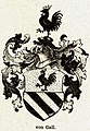 Wappen derer von Gall in Julius Kindler von Knobloch: Oberbadisches Geschlechterbuch, 1898