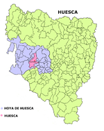 Huesca en la Hoya de Huesca