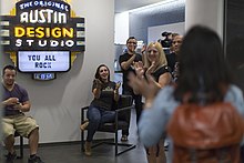 New IBM employees being welcomed to a bootcamp at IBM Austin, 2015 Ibmaustin designcamp.jpg