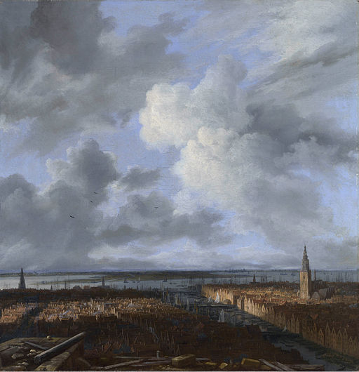 Jacob van Ruisdael - A view of Amsterdam 1665-1670