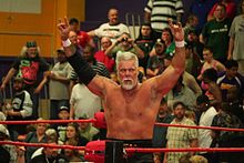 Nash posing after a match in April 2012 Kevin Nash indy.jpg