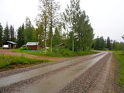 Infarten till Lahnajärvi. Fotot taget i augusti 2016.