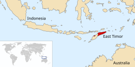 Localização de República Democrática de Timor-Leste