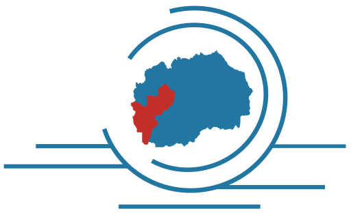 Logo of Southwestern Region, North Macedonia.svg