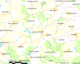Mapa obce Francaltroff