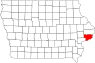 Карта штата Айова с изображением округа Скотт.svg