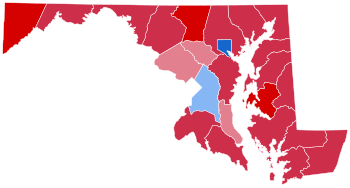 Maryland Presidential Election Results 1984.svg