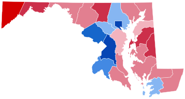 Maryland Presidential Election Results 2012.svg