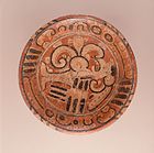 Płyta z mitologicznym ptakiem, Meksyk (550–700)