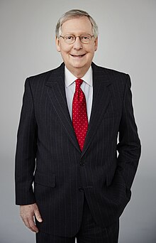U.S. Senator Mitch McConnell, plaintiff in McConnell v. Federal Election Commission Mitch McConnell 2016 official photo (crop 2).jpg