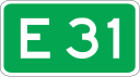 European route E 31 shield}}
