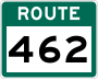 Route 462 marker