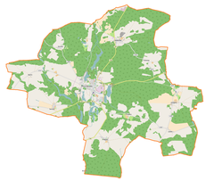 Mapa lokalizacyjna gminy Ośno Lubuskie