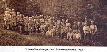 Schüler der Schule Obereinzingen 1932