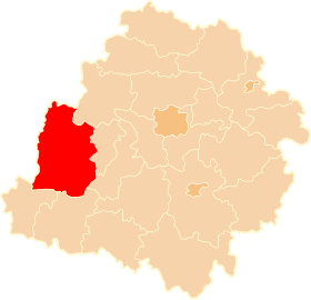 Localisation de Powiat de Sieradz