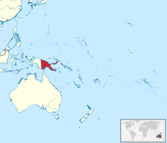Położenie Papui-Nowej Gwinei