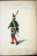 Рядовий армійський гренадер, 1720