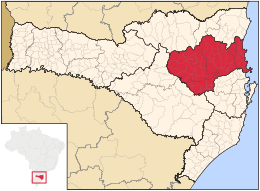 Vale do Itajaí – Mappa