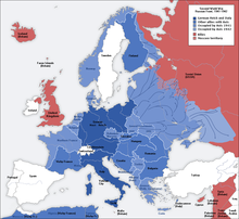 German occupation of continental Europe and northern Africa. Second world war europe 1941-1942 map en.png