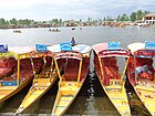 Shikkaras at Dal lake, Jammu and Kashmir, India