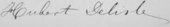 signature de Louis Henri Hubert Delisle