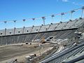 Der tragende Dachring auf dem Stadion im Mai 2011