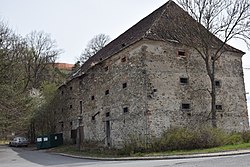 Former granary in the village