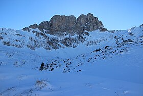 Vue depuis le nord en Suisse de la tête de Lantsenaire.