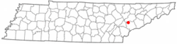 Location of Louisville, Tennessee