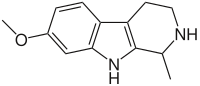 Тетрагидрогармин structure.svg