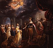 Le roi d'Espagne accordant la paix aux sept Provinces-Unies des Pays-Bas (1650, musée des Beaux-Arts de Quimper).