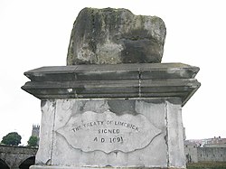 Treaty Stone on which the Treaty of Limerick was signed - geograph.org.uk - 396927.jpg