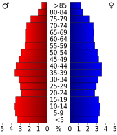 Bevolkingspiramide Polk County