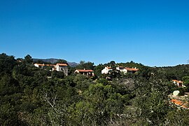 The village of Montauriol, seen from the church of Saint-Saturnin