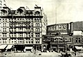 The New Grand Hotel (left) in 1910. At right is Wallack's Theatre