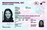 Washington, D.C. sample driver's license, c. 2018.png