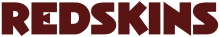 Redskins script logo