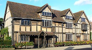 English: Birth place of William Shakespeare, S...