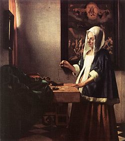 Womanholdingabalance-vermeer